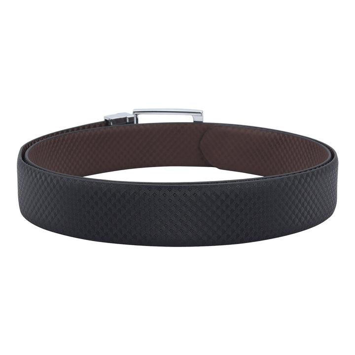 Formal Carbon Leather Mens Belt-Black & Brown