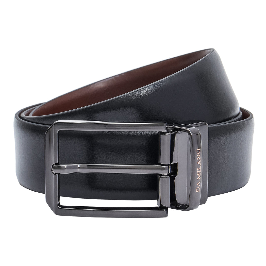 Formal Plain Leather Reversible Mens Belt - Black & Brown