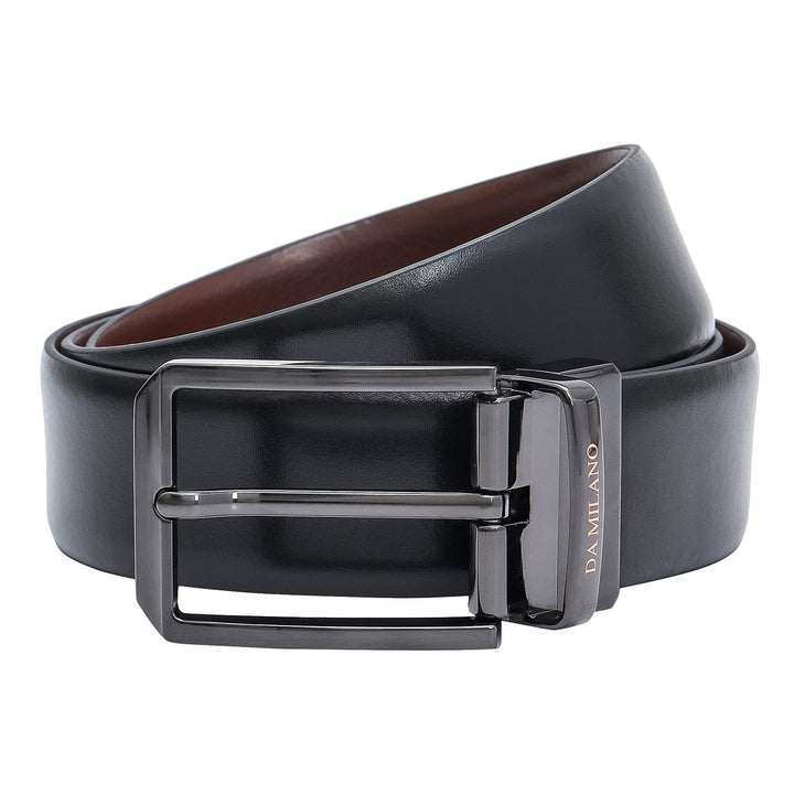 Formal Plain Leather Reversible Mens Belt - Black & Brown