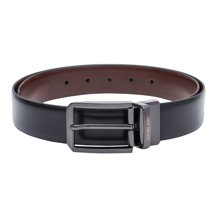 Formal Plain Leather Reversible Mens Belt - Black & Brown