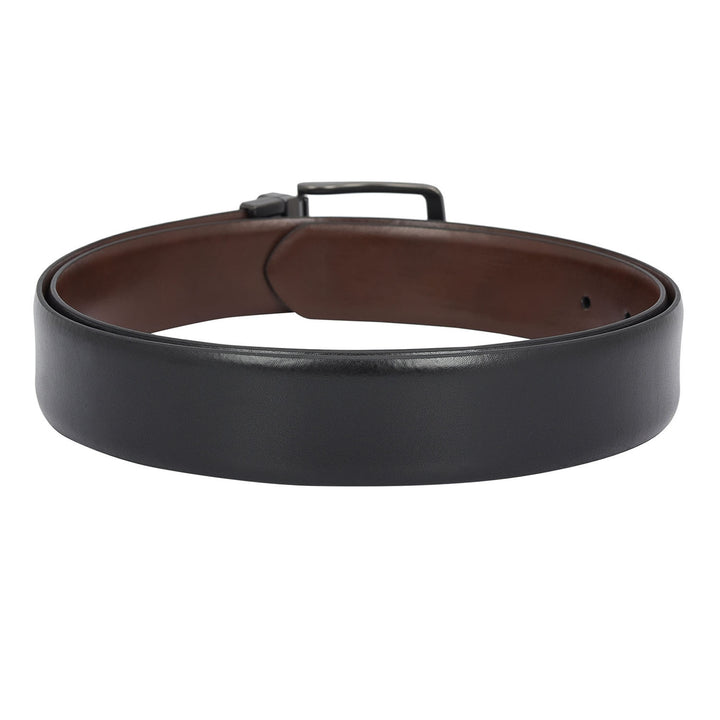 Formal Plain Leather Mens Belt - Black & Brown