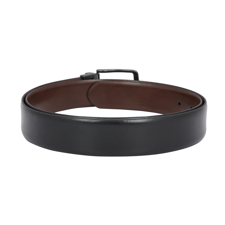 Formal Plain Leather Mens Belt - Black & Brown