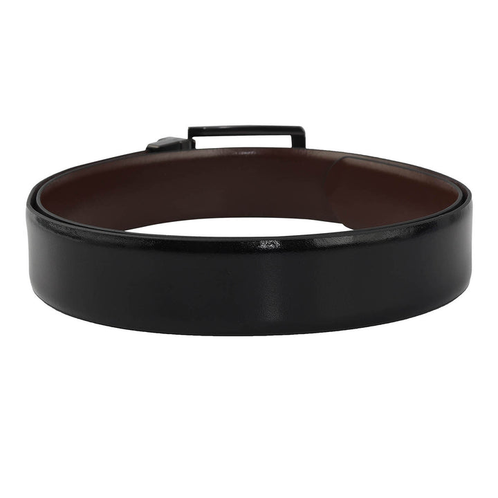 Formal Plain Leather Mens Belt - Black & Brown