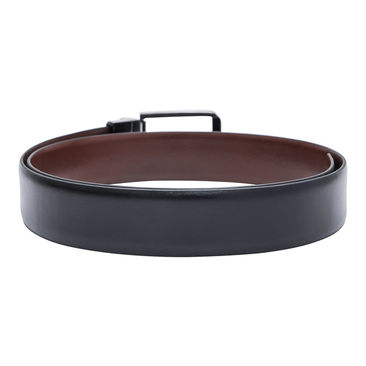 Formal Plain Leather Reversible Mens Belt - Black & Brown
