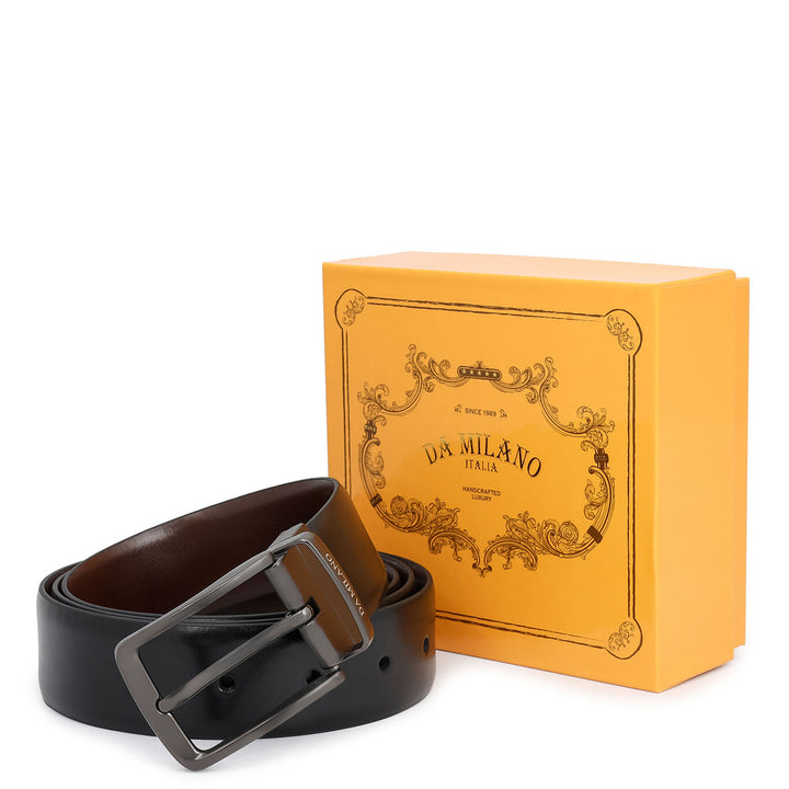 Formal Plain Leather Mens Belt - Black & Brown