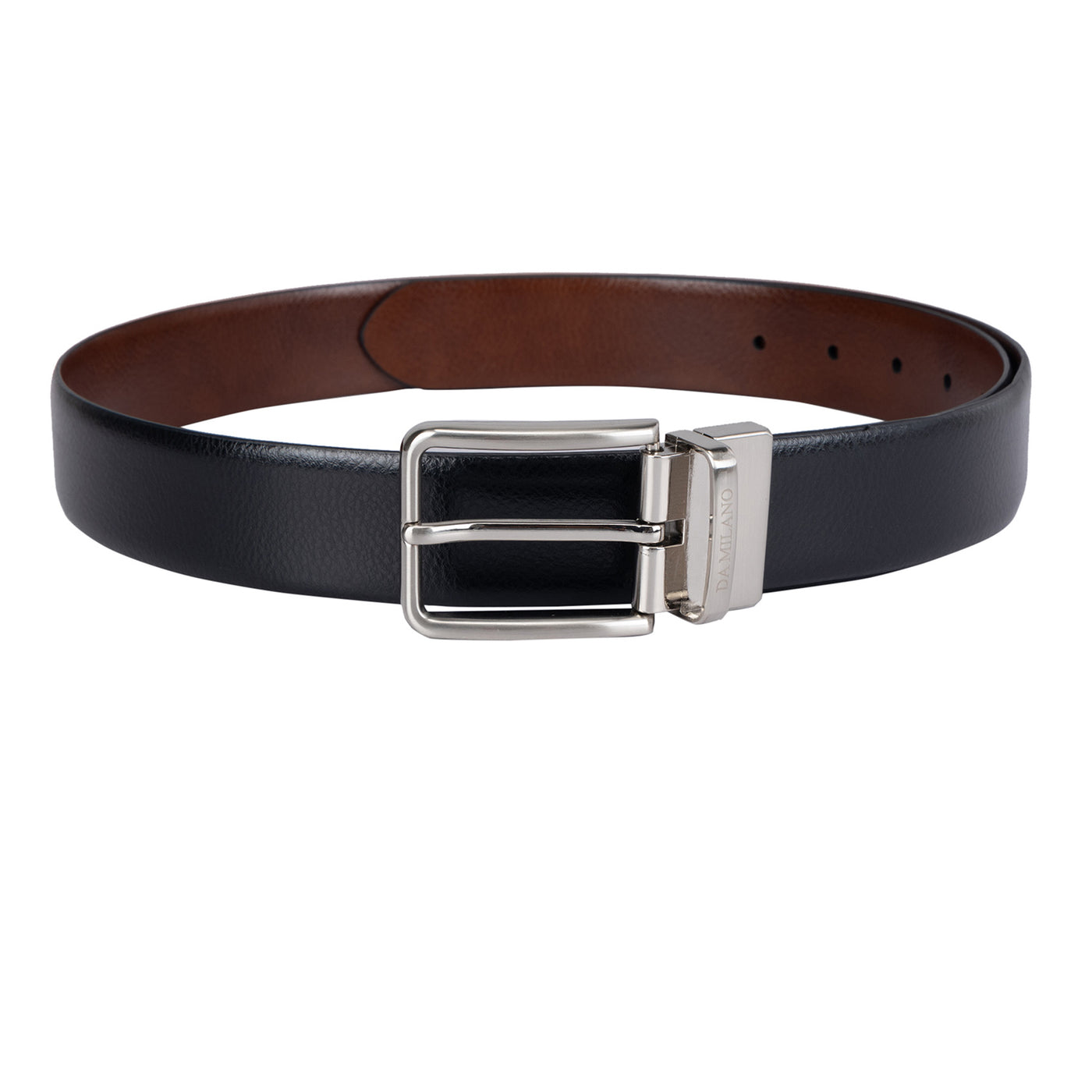 Formal Wax Leather Mens Belt - Black & Brown