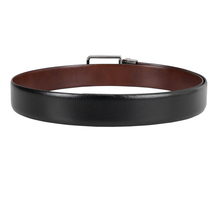 Formal Wax Leather Mens Belt - Black & Brown