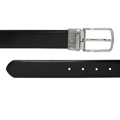 Formal Plain Leather Mens Belt - Tan & Black