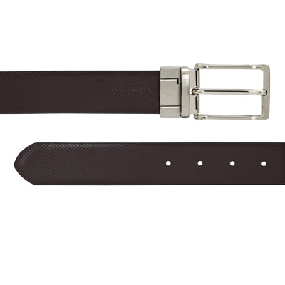 Casual Matrix Leather Mens Belt - Black & Brown