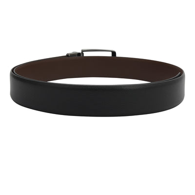 Formal Fish Leather Mens Belt - Black & Brown