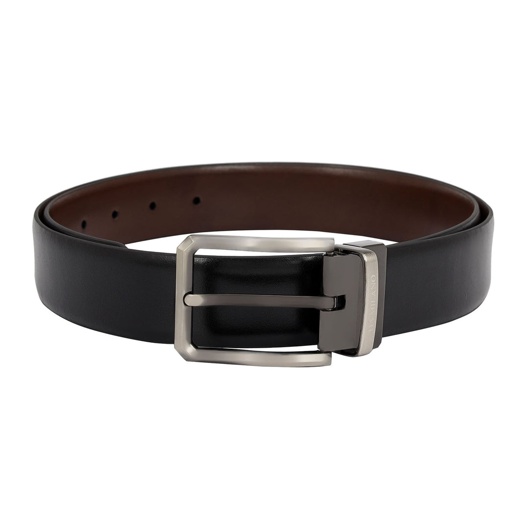 Formal Plain Leather Mens Belt - Black & Brown