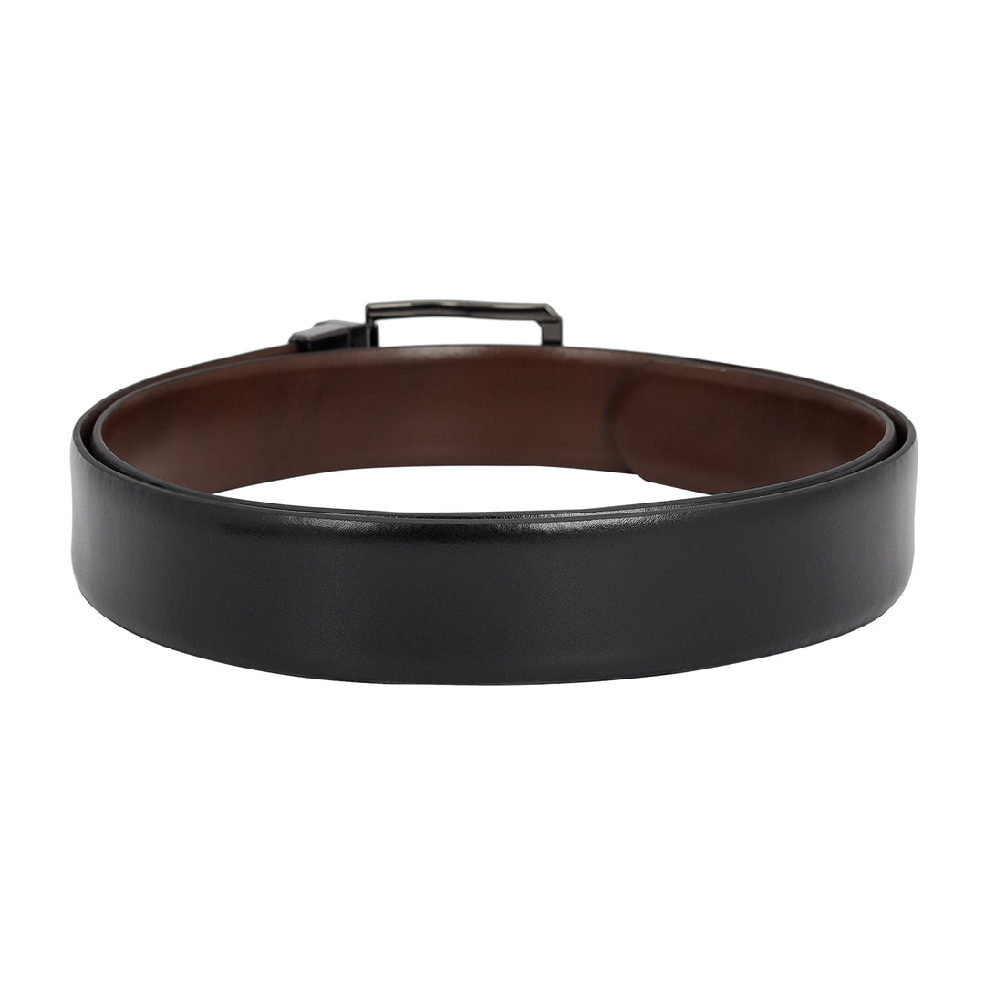 Formal Plain Leather Mens Belt - Black & Brown