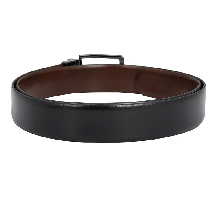 Formal Plain Leather Mens Belt - Black & Brown