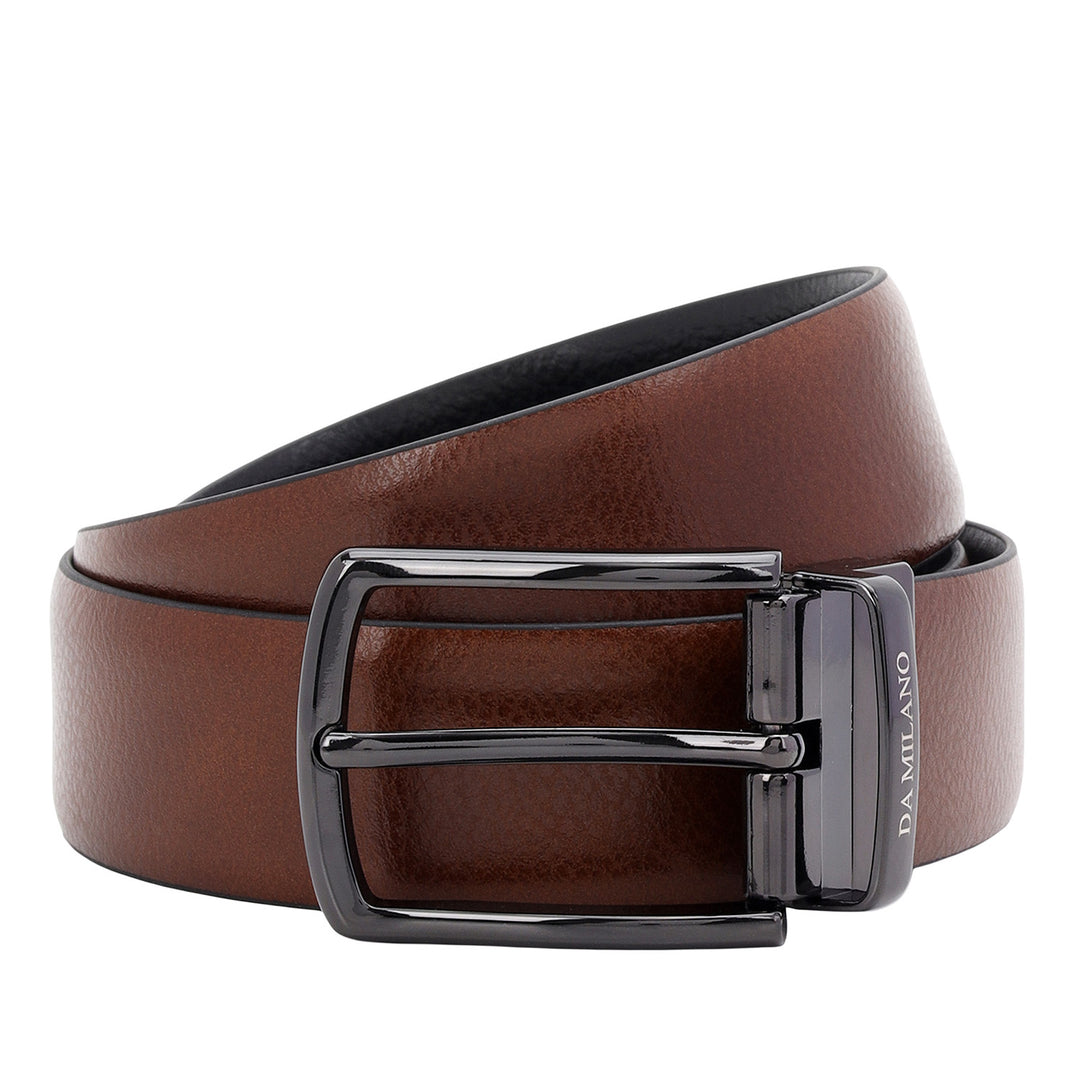 Formal Wax Leather Mens Belt-BLACK