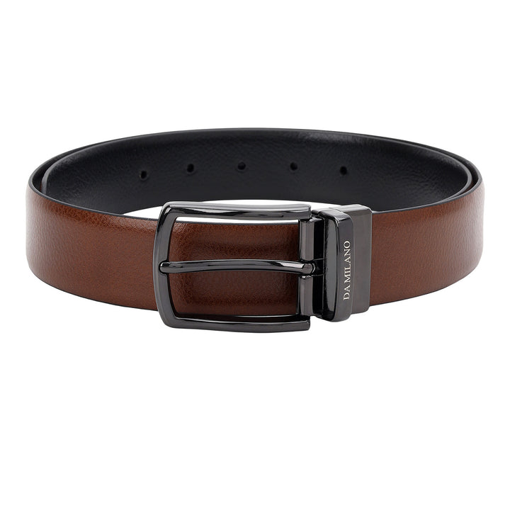 Formal Wax Leather Mens Belt-BLACK