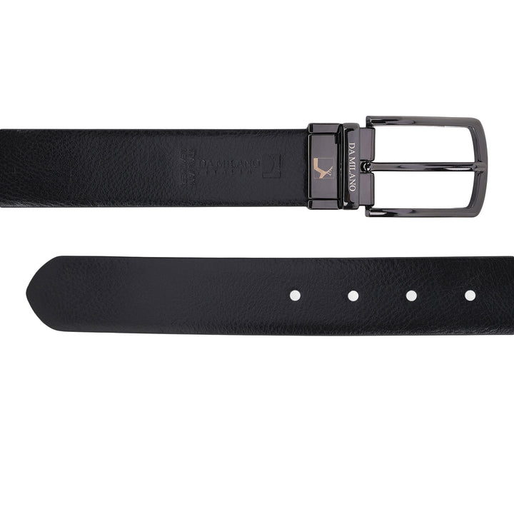 Formal Wax Leather Mens Belt-BLACK