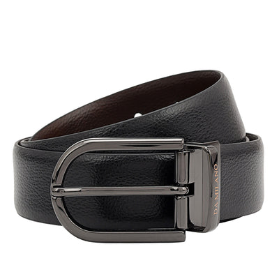 Casual Wax Leather Reversible Mens Belt - Black & Brown