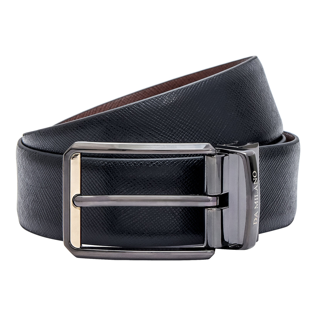 Formal Plain Leather Reversible Mens Belt - Black & Brown