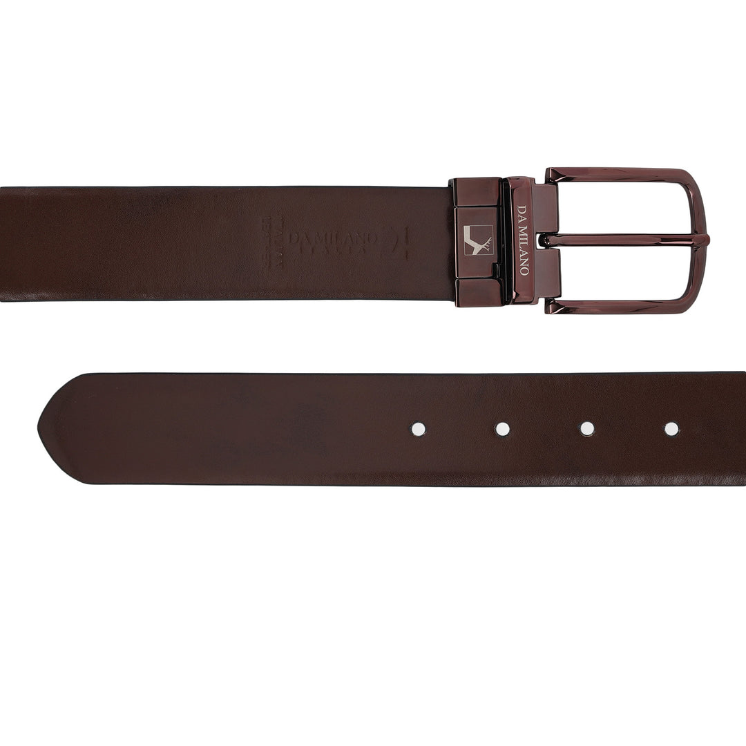Formal Plain Leather Mens Belt-BLACK