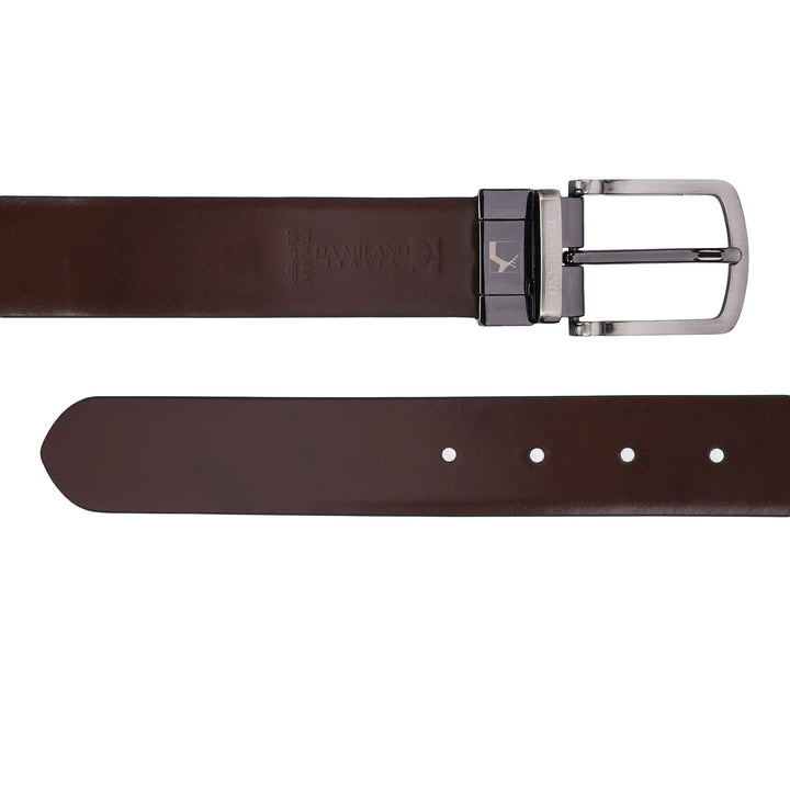 Formal Plain Leather Mens Belt-BLACK