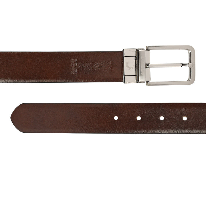 Casual Aztec Leather Reversible Mens Belt - Black & Brown