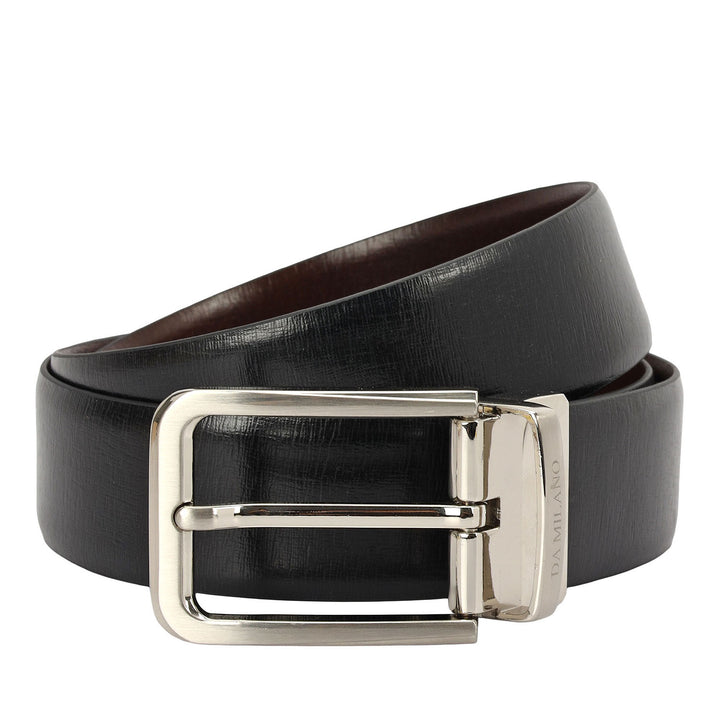 Casual Aztec Leather Reversible Mens Belt - Black & Brown