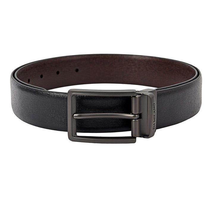 Formal Aztec Leather Mens Belt-Black