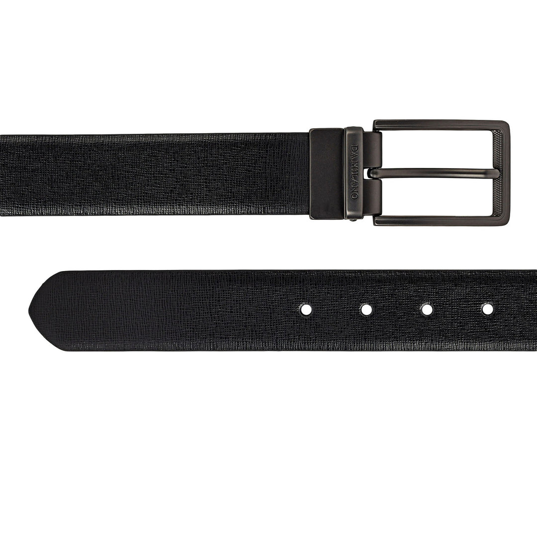 Formal Aztec Leather Mens Belt-Black