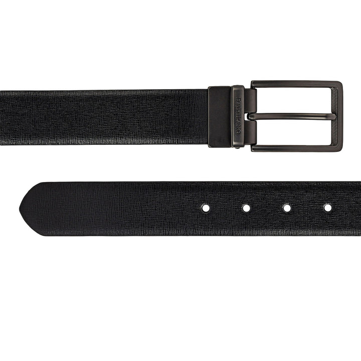 Formal Aztec Leather Mens Belt-Black