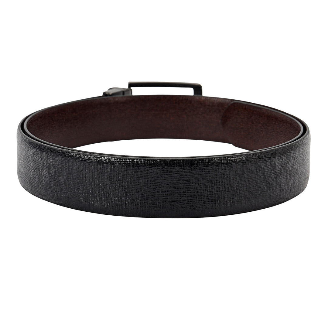 Formal Aztec Leather Mens Belt-Black