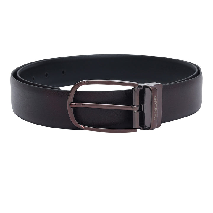 Formal Plain Leather Mens Belt-Brown & Black