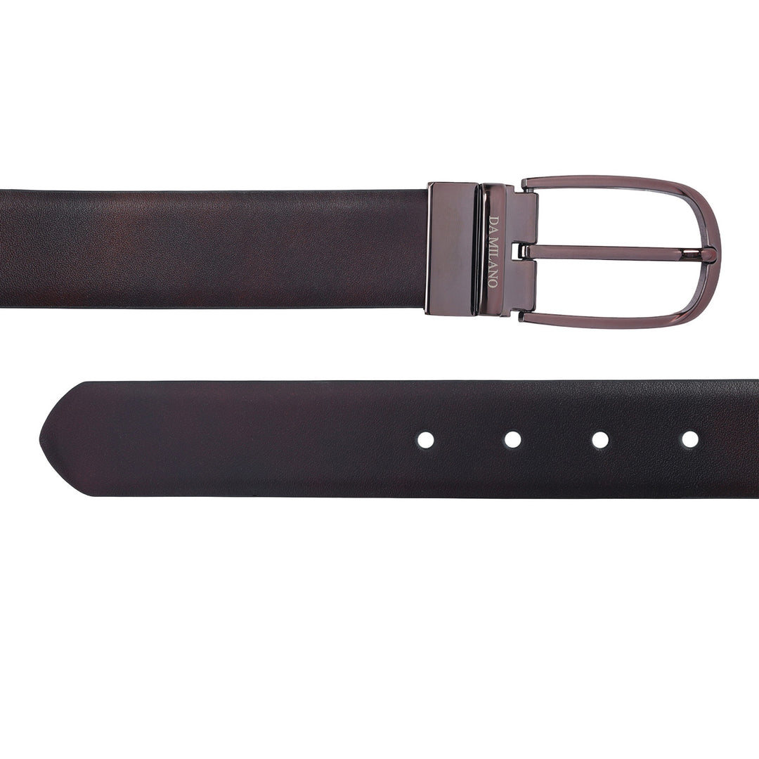 Formal Plain Leather Mens Belt-Brown & Black
