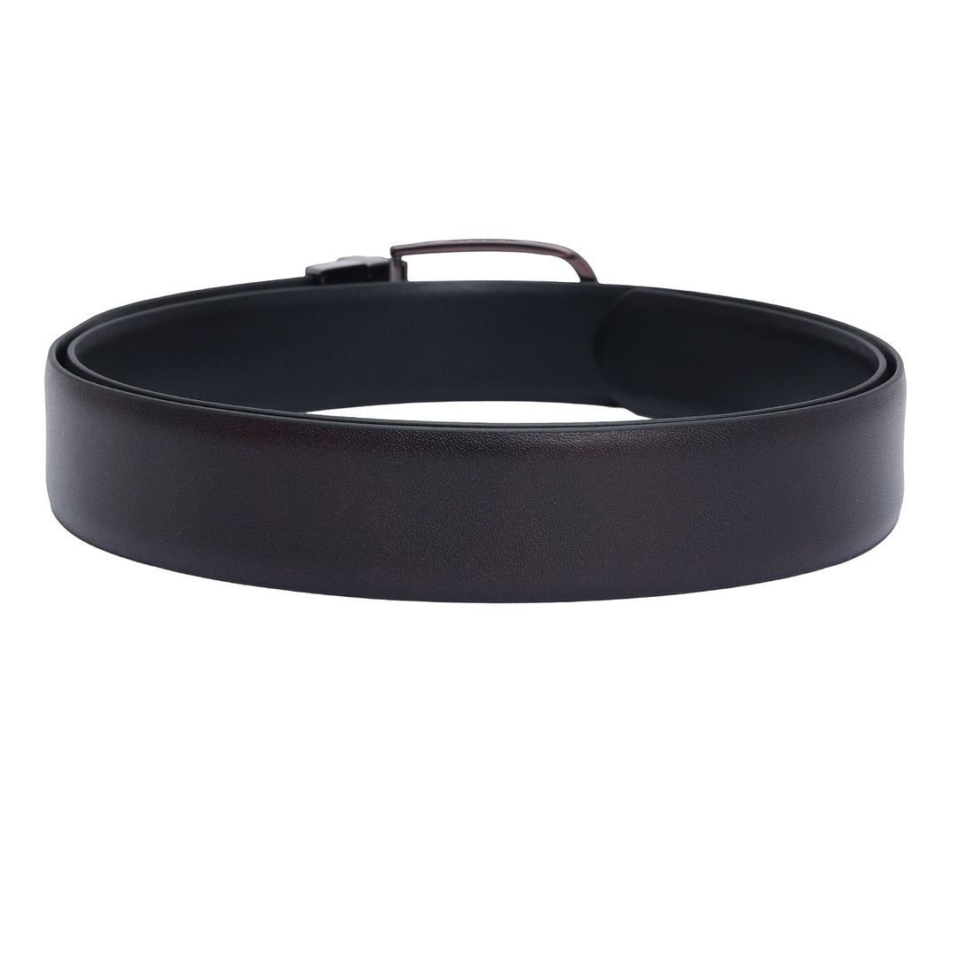 Formal Plain Leather Mens Belt-Brown & Black