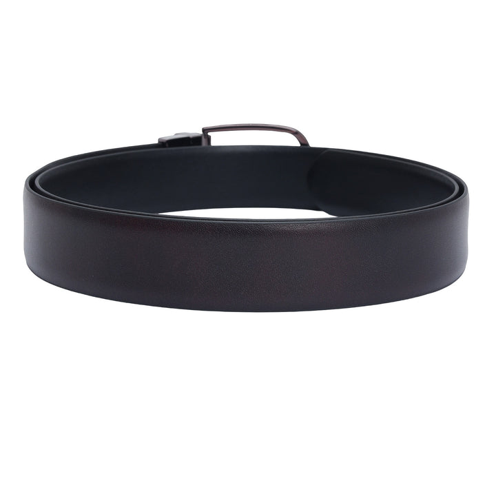 Formal Plain Leather Mens Belt-Brown & Black