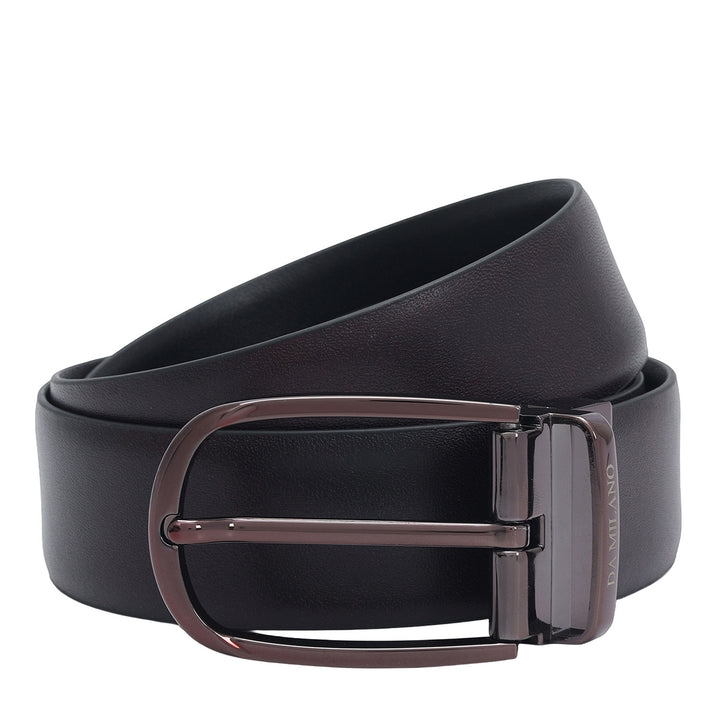 Formal Plain Leather Mens Belt-Brown & Black
