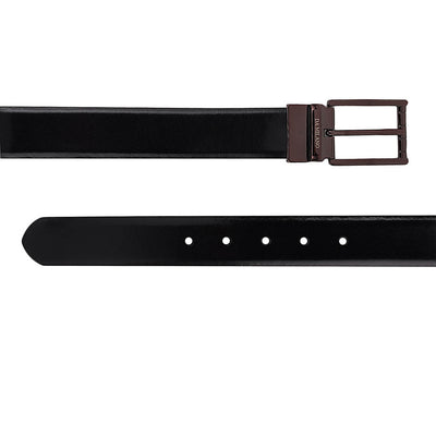 Formal Plain Leather Reversible Mens Belt - Black & Brown