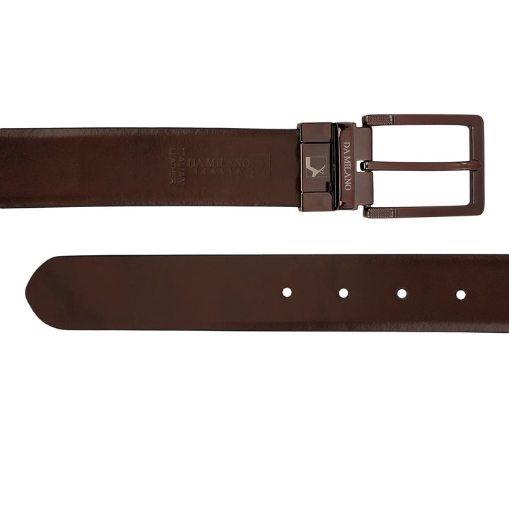 Formal Plain Leather Mens Belt-Black