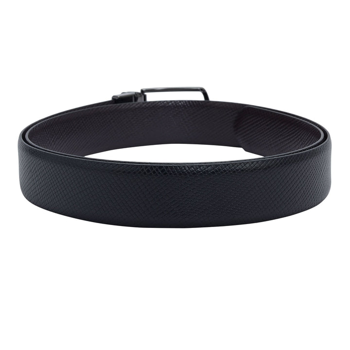 Formal Lizard Leather Mens Belt - Black & Brown