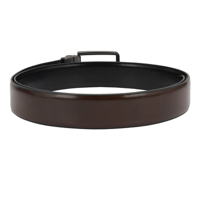 Formal Plain Leather Reversible Mens Belt - Brown & Black