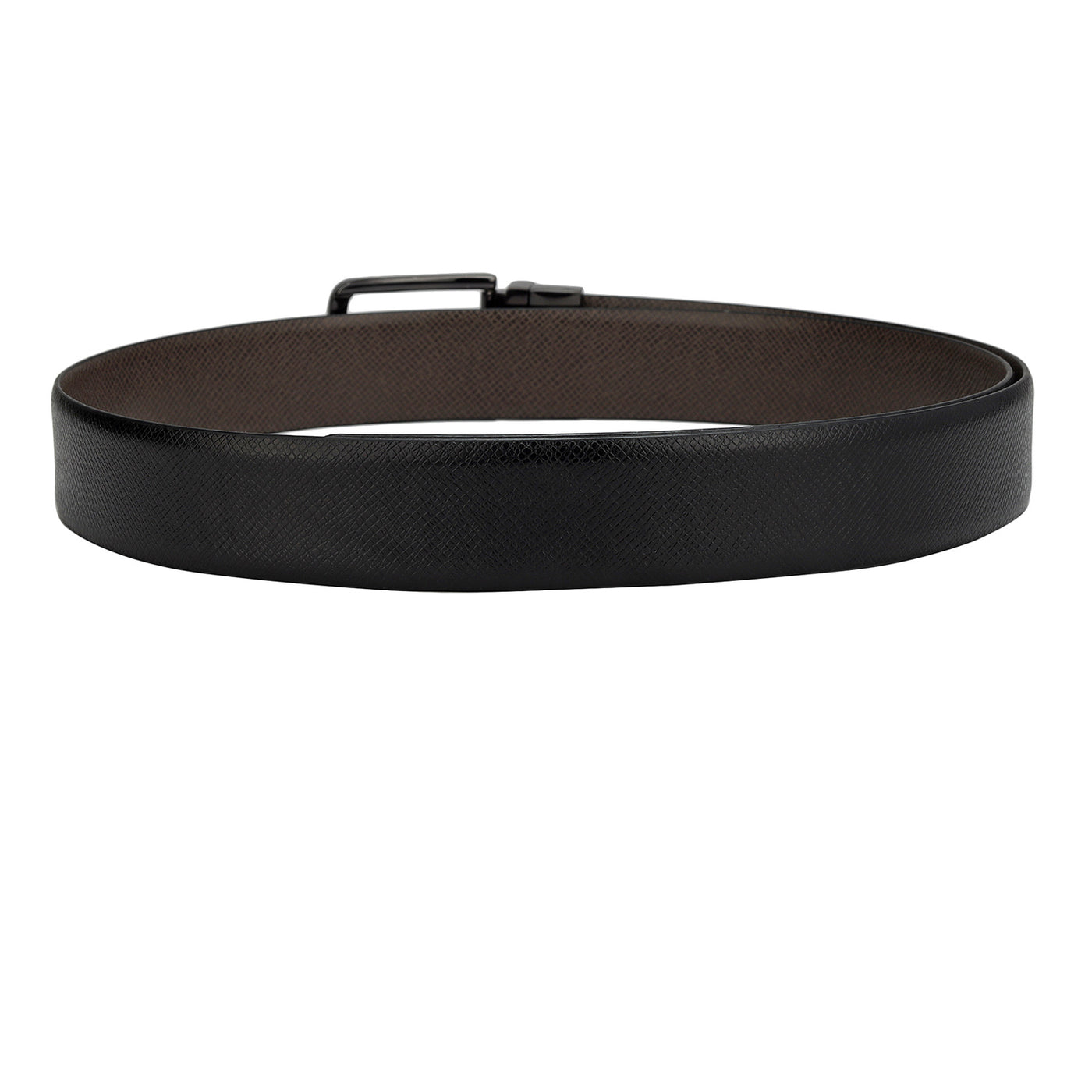 Formal Franzy Leather Mens Belt - Black & Brown