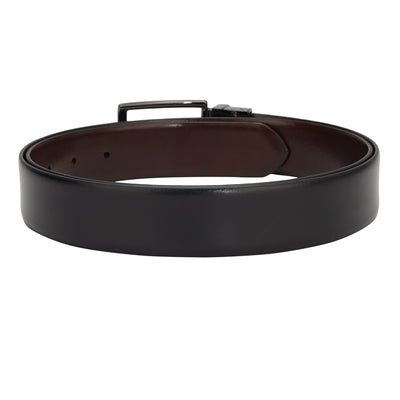 Semi Formal Plain Leather Mens Belt - Black & Brown