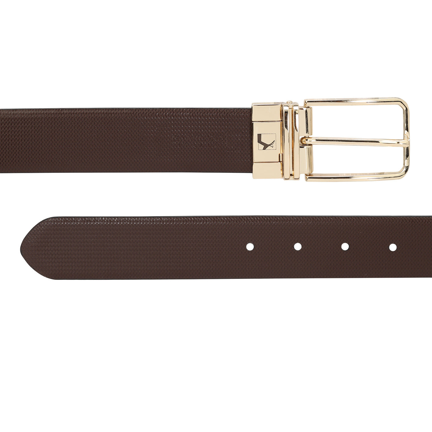 Casual Fish Leather Mens Belt - Black & Brown