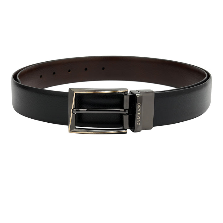 Formal Wax Leather Mens Belt - Black & Brown
