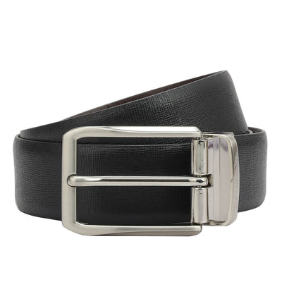 Formal Saffiano Leather Mens Belt