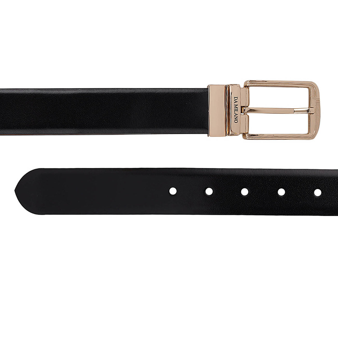 Formal Plain Leather Reversible Mens Belt - Black & Tan