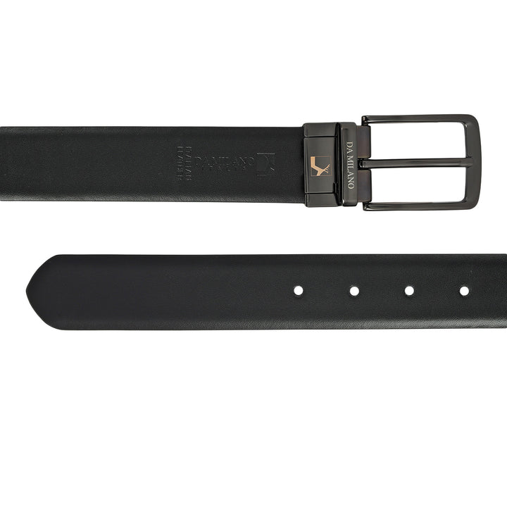 Formal Plain Leather Mens Belt-Navy & Black