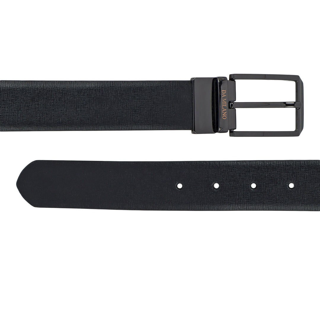 Formal Matrix Leather Reversible Mens Belt - Black & Brown