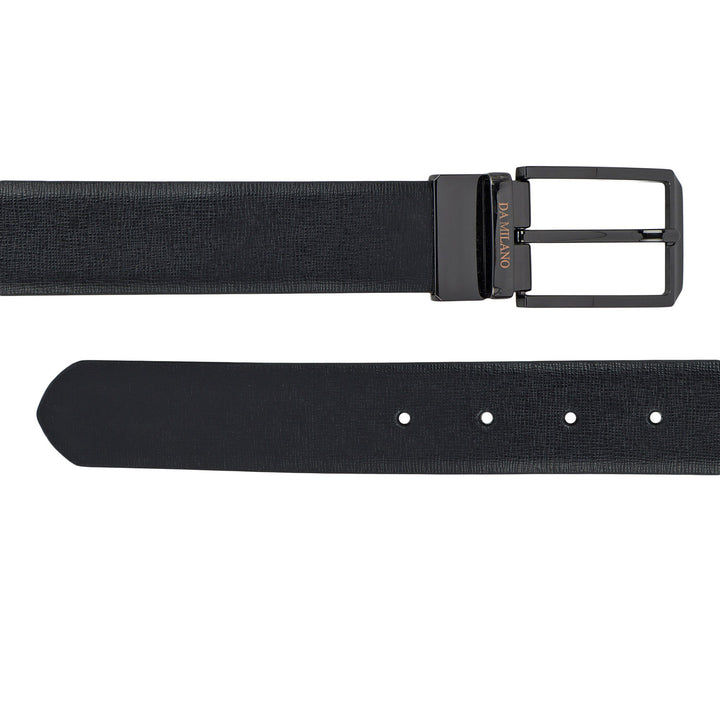 Formal Matrix Leather Reversible Mens Belt - Black & Brown