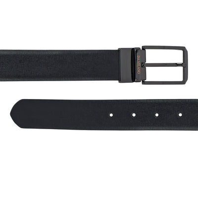 Formal Matrix Leather Reversible Mens Belt - Black & Brown
