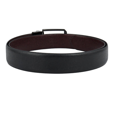 Formal Matrix Leather Reversible Mens Belt - Black & Brown